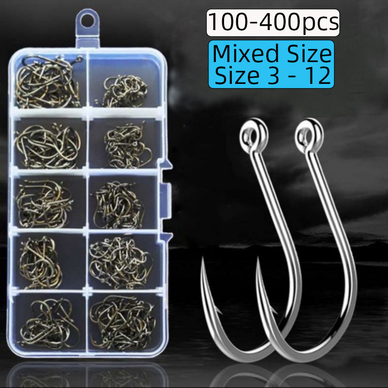 100-400 adet/kutu 3 # -12 #    - Fishing Hook Circle incelemesi ve fiyatı