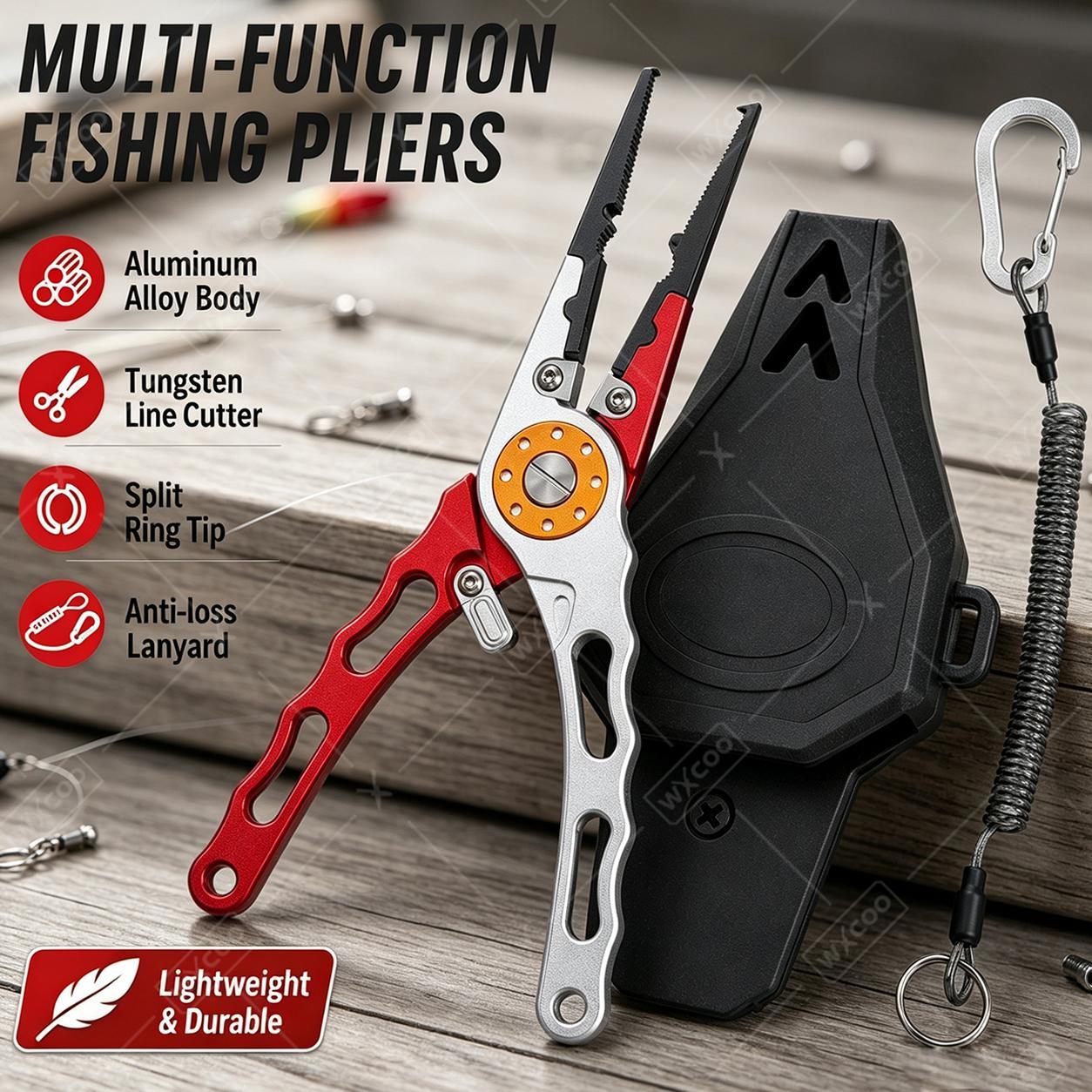 WXCOO Ayrık Halka Pense, Kanca - Fishing Hook Sharpener incelemesi ve fiyatı