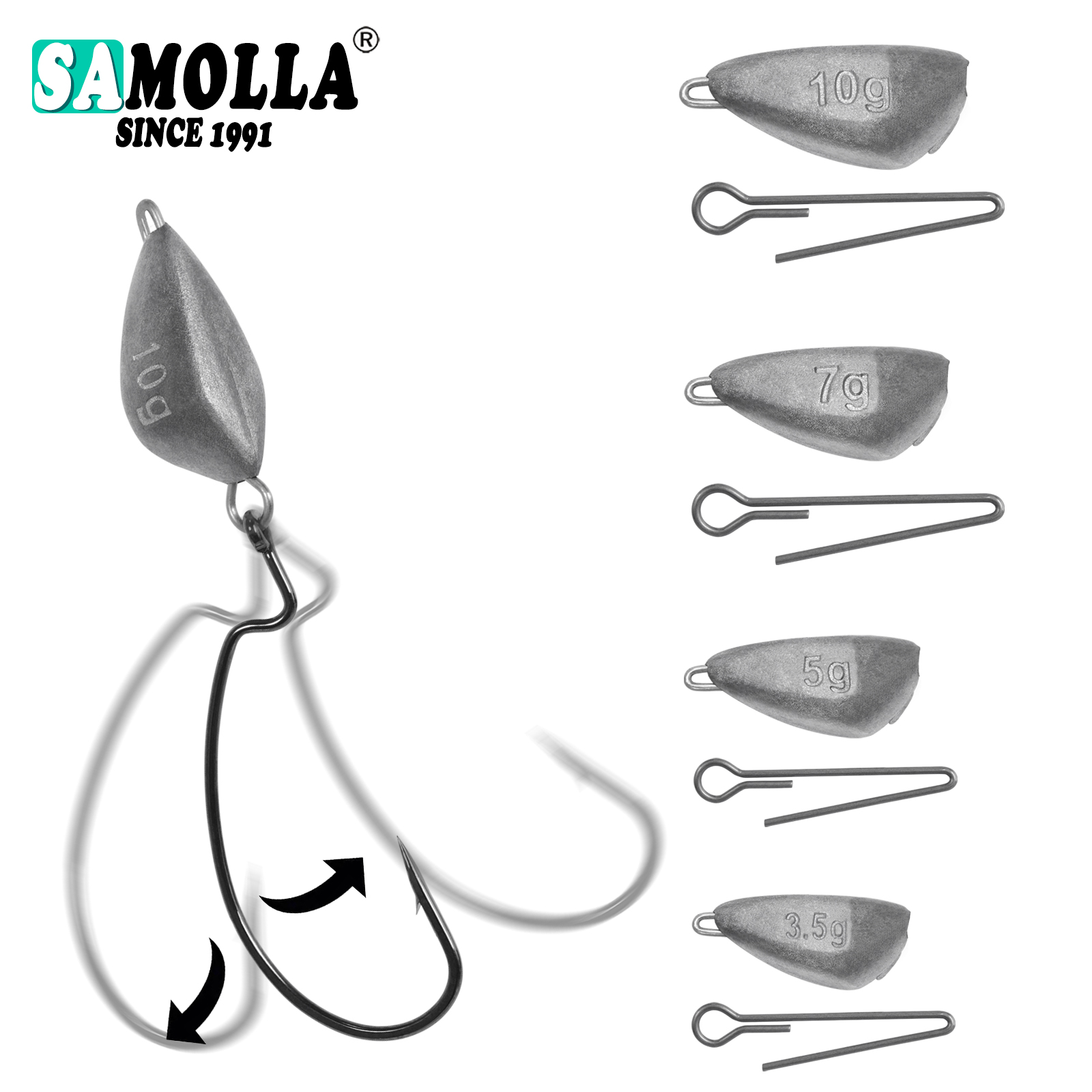 SAMOLLA 5 adet Jig Kafa Balıkç - Fishing Hook Jig incelemesi ve fiyatı