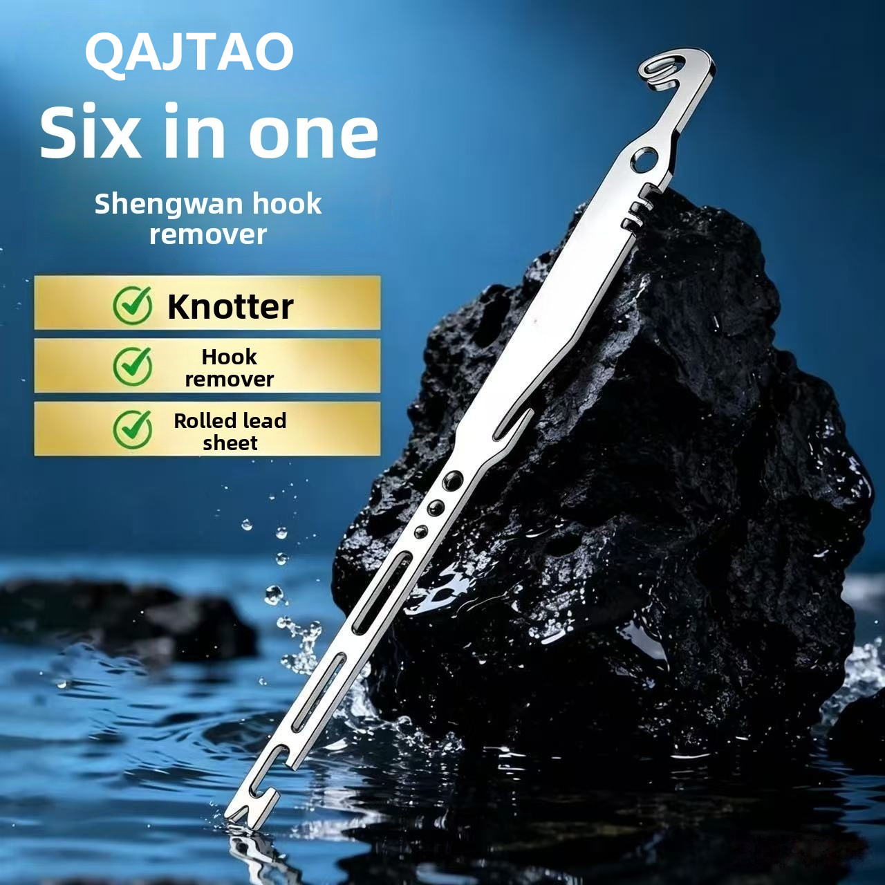 QAJTAO 4 Adet 6'sı 1 Arada Pas - Fishing Hook Sharpener incelemesi ve fiyatı